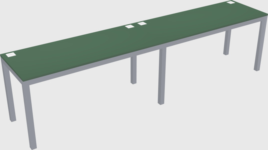 Rectangular desk