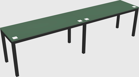 Rectangular desk