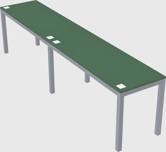 Rectangular desk