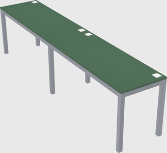 Rectangular desk