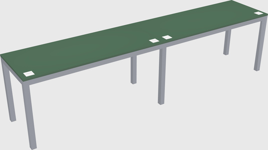 Rectangular desk