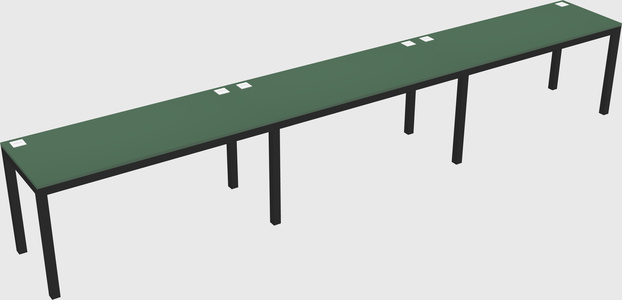 Rectangular desk