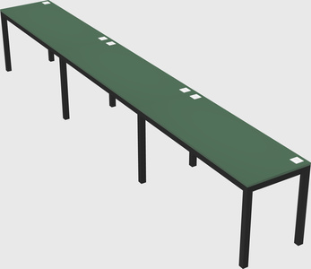 Rectangular desk