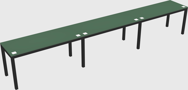 Rectangular desk