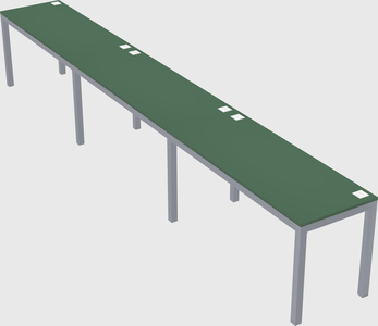Rectangular desk