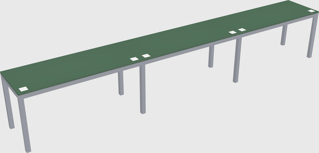 Rectangular desk