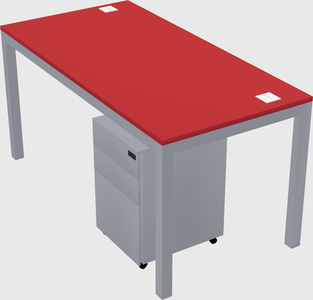Rectangular desk