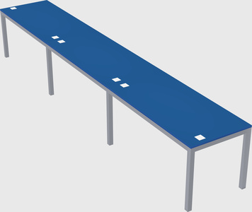 Rectangular desk