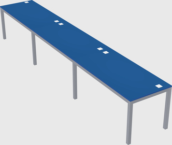 Rectangular desk
