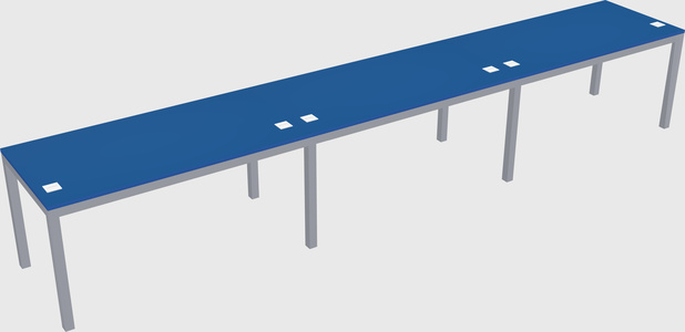Rectangular desk