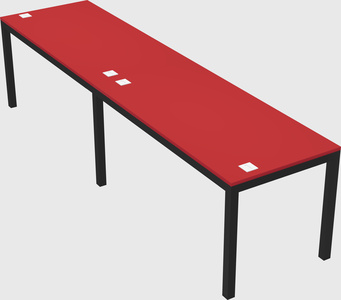 Rectangular desk