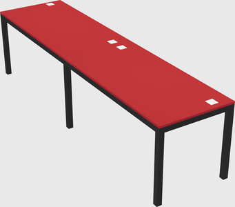 Rectangular desk