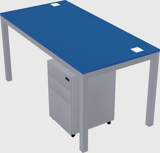 Rectangular desk