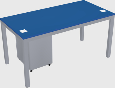 Rectangular desk