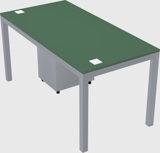 Rectangular desk