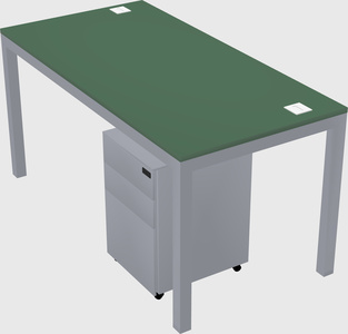 Rectangular desk