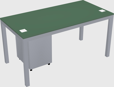 Rectangular desk