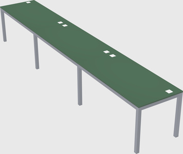 Rectangular desk