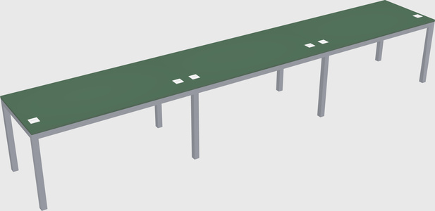 Rectangular desk