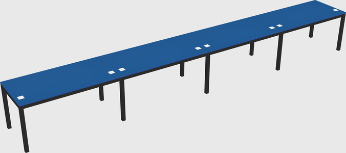 Rectangular desk