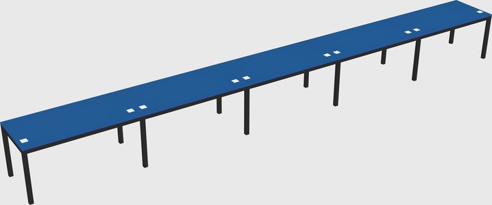 Rectangular desk