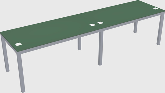 Rectangular desk