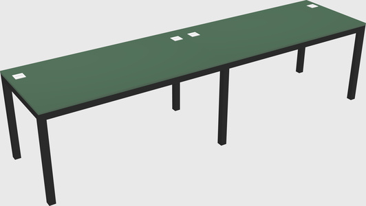 Rectangular desk