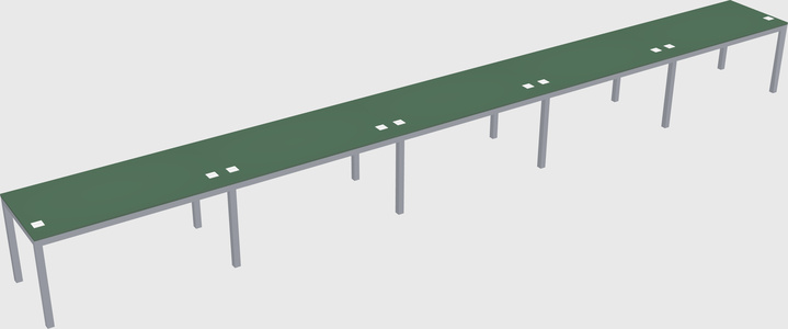Rectangular desk