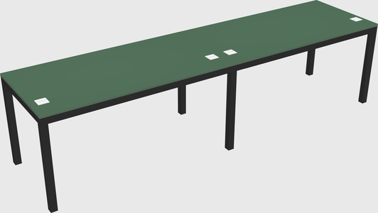 Rectangular desk