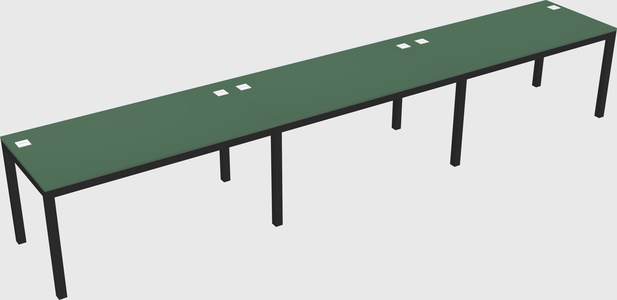 Rectangular desk