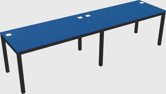 Rectangular desk