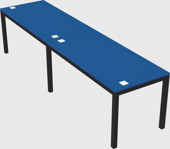 Rectangular desk