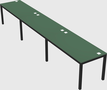 Rectangular desk