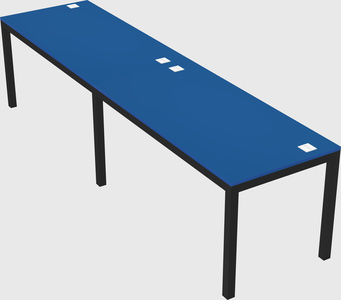 Rectangular desk