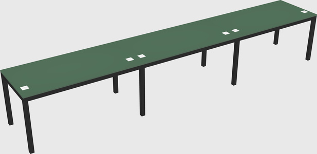 Rectangular desk