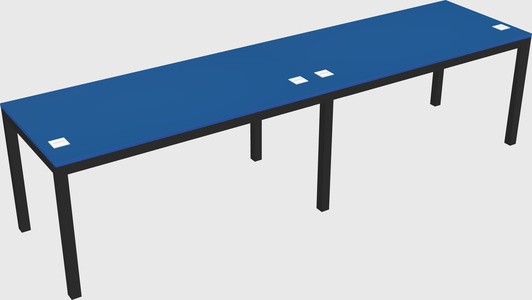 Rectangular desk