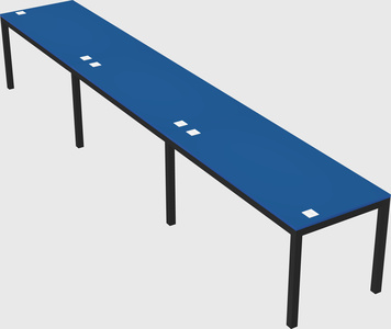 Rectangular desk