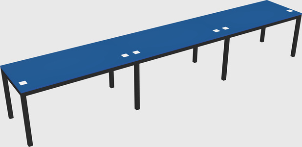 Rectangular desk