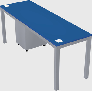 Rectangular desk