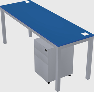Rectangular desk