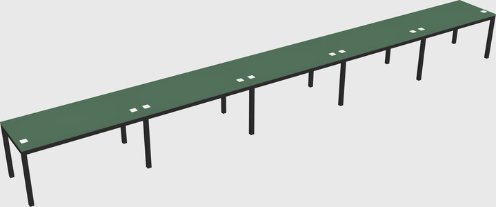 Rectangular desk