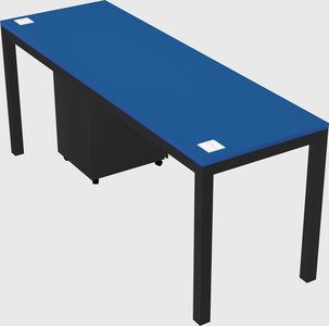 Rectangular desk