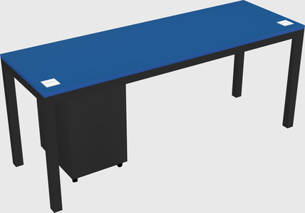 Rectangular desk
