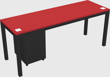 Rectangular desk