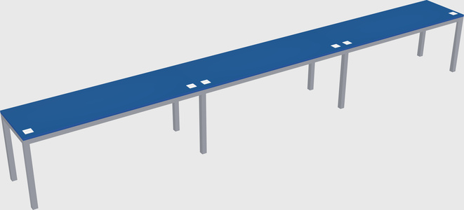 Rectangular desk