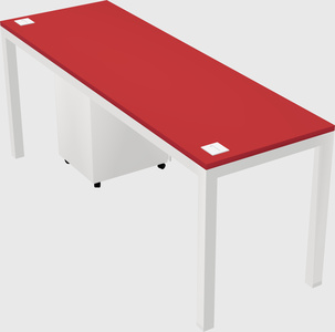 Rectangular desk