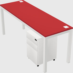 Rectangular desk