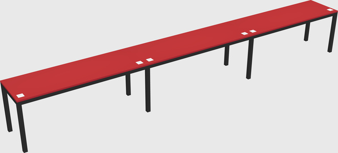 Rectangular desk