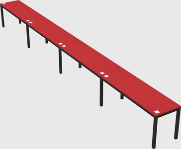 Rectangular desk