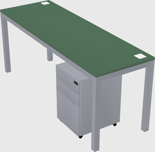 Rectangular desk